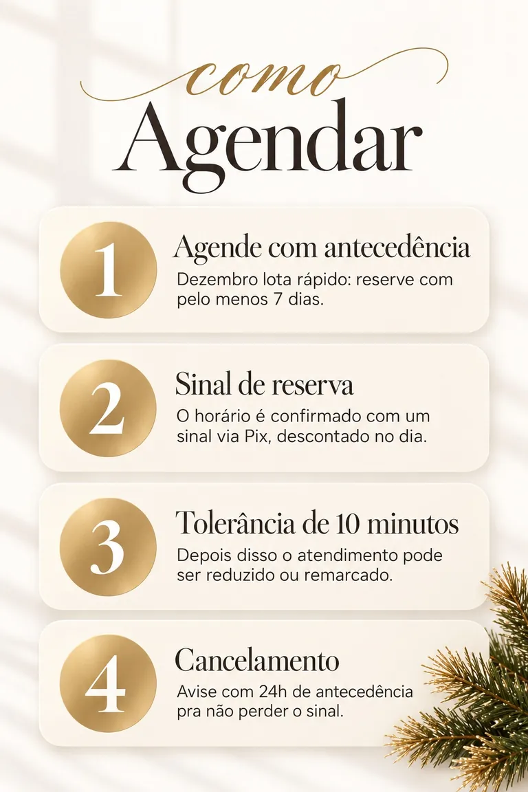 Página Como Agendar do catálogo de dezembro para depiladora