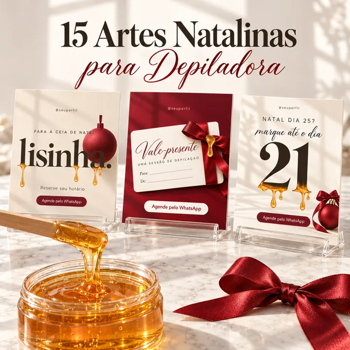 Bônus 2: 15 Artes Natalinas para Depiladora