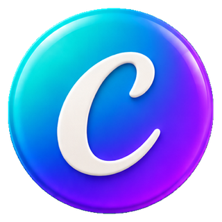 Ícone colorido do Canva